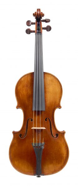 Front of a violin by Giovanni Gaida, 1899