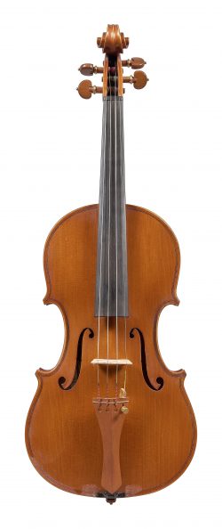 Front of a violin by Mario Gadda, 1962
