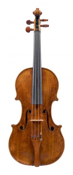 Front of a violin by Matteo Goffriller, circa 1700