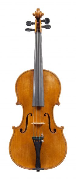 Front of a violin by Max Franke, 1948