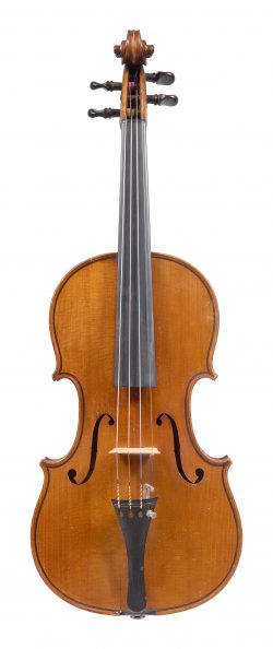Front of a violin by Charles Jean Baptiste Collin-Mézin