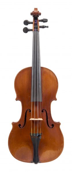 Front of a violin by Georges Chanot I, 1848
