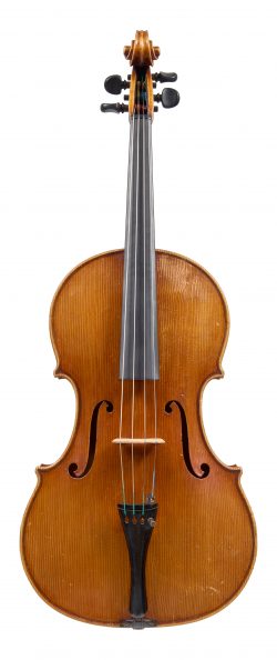 Front of a Tertis-model viola by Marino Capicchioni, 1956