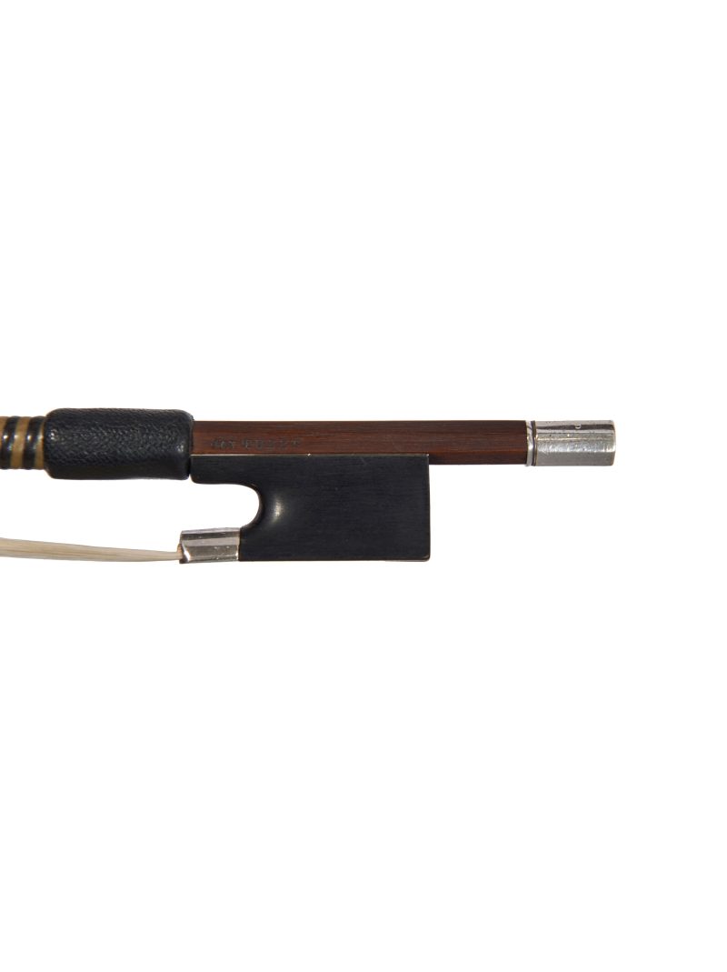 Frog of A silver-mounted violin bow by James Tubbs, circa 1910