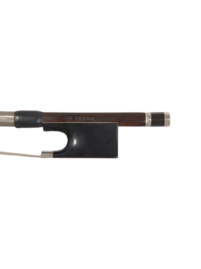 Frog of A silver-mounted viola bow by James Tubbs, circa 1870