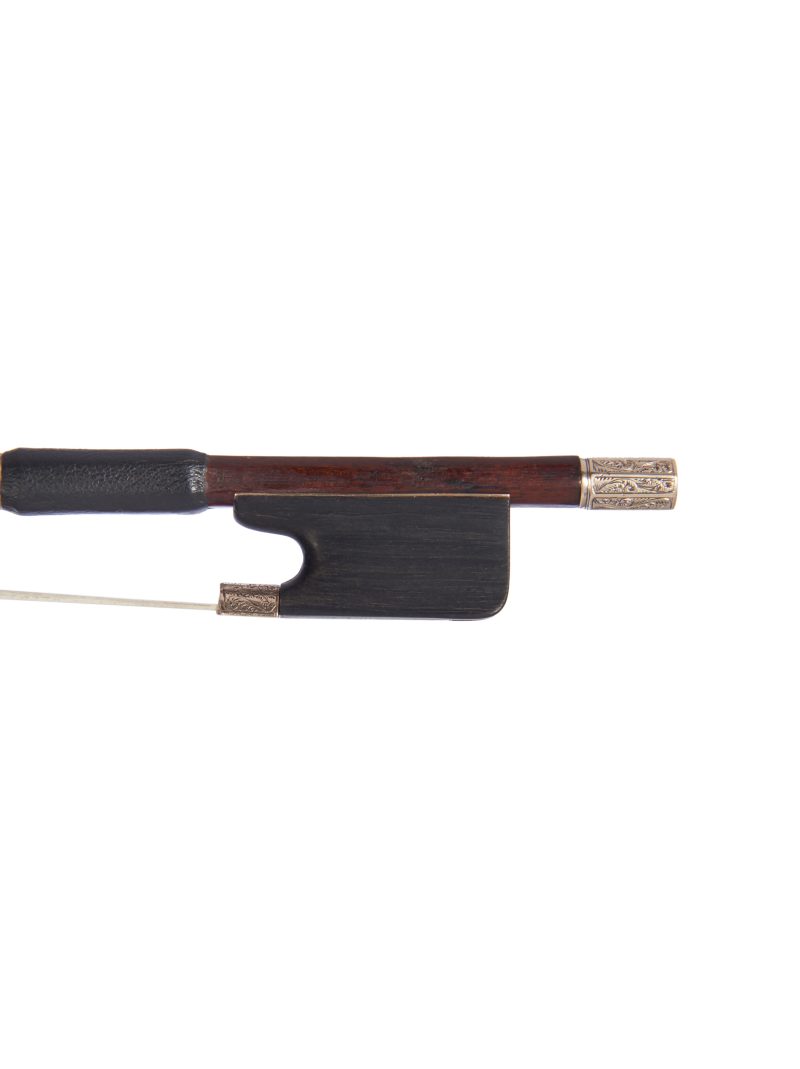 Frog of a chased gold-mounted violin bow by James Tubbs, circa 1910