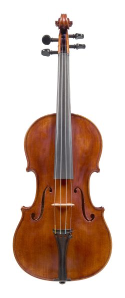 Front of a violin by Paul Kaul, 1950
