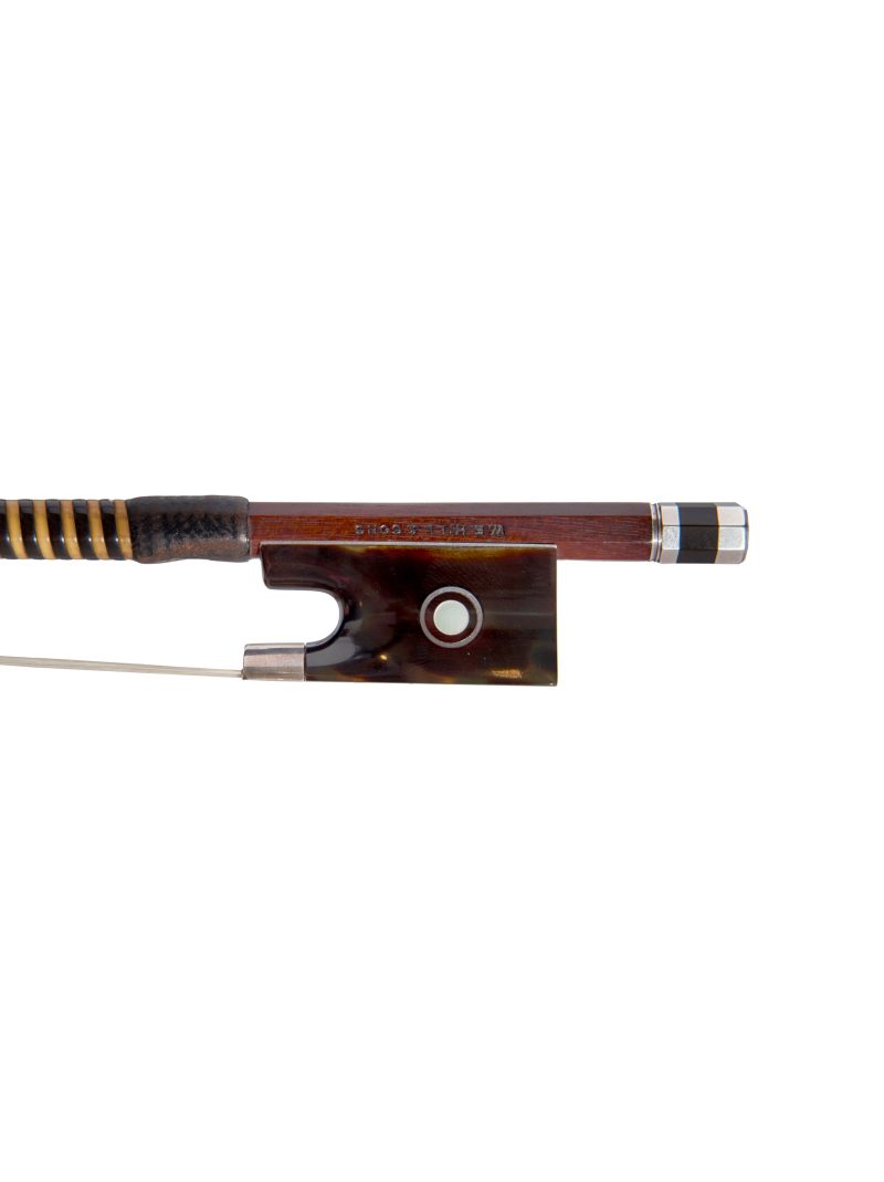 Frog of A silver & tortoiseshell-mounted violin bow by W.E. Hill & Sons, circa 1910
