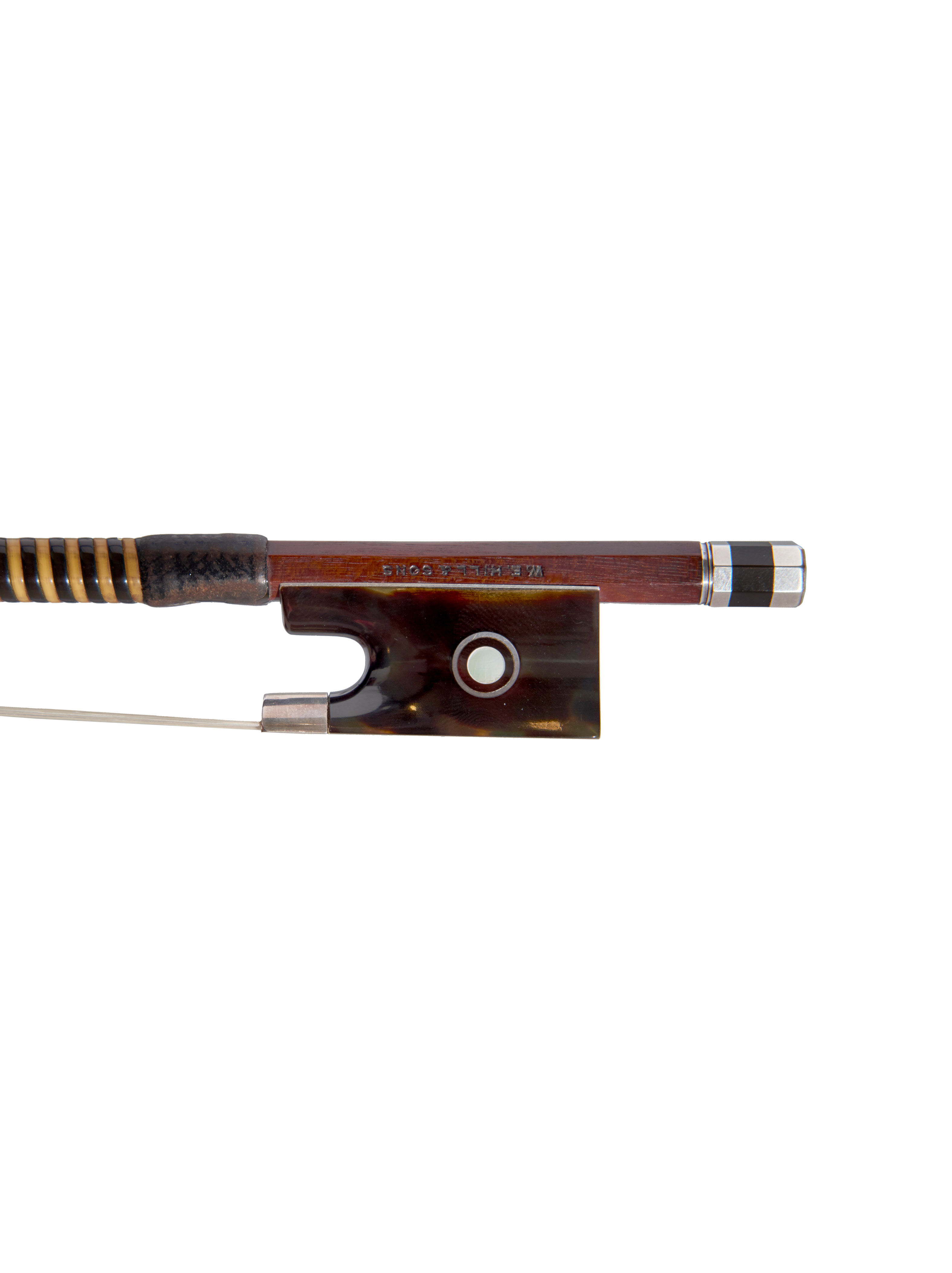 ⚫︎An Old Violin Bow/ Tortoiseshell style Hill & Sons, W.E., Violin bow circa 1910 | Notable Sales