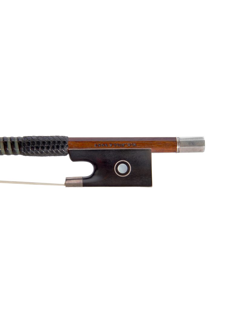 Frog of A silver-mounted violin bow by W.E. Hill & Sons, circa 1900