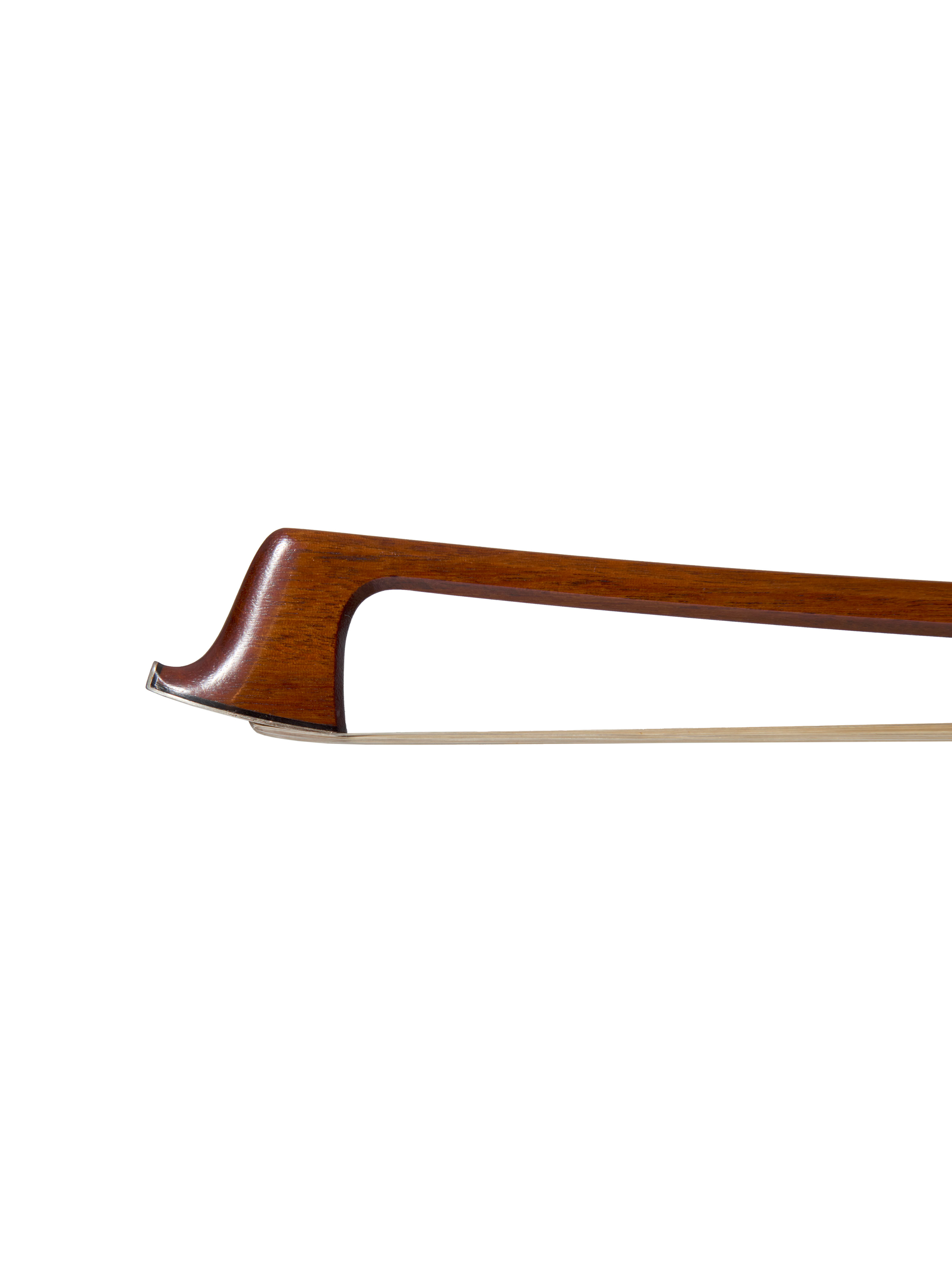 A silver-mounted violin bow by William Charles Retford