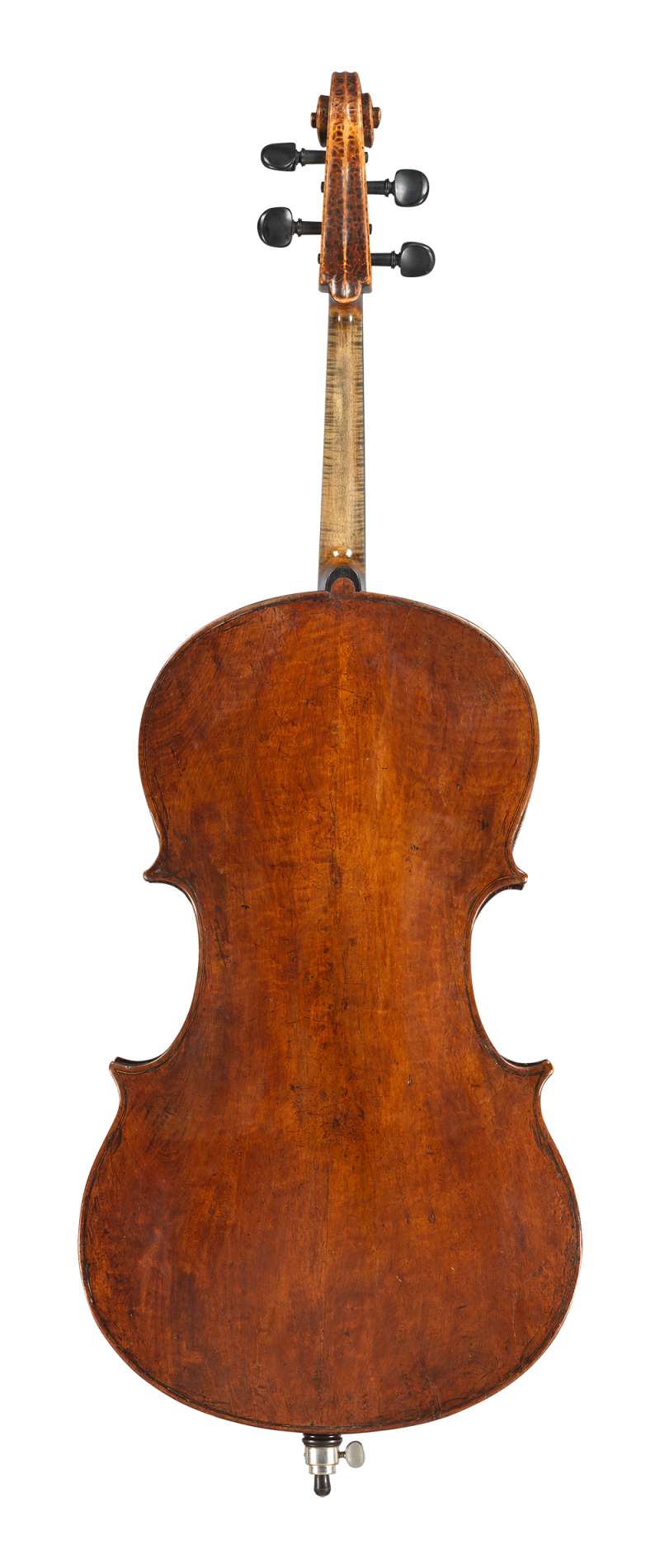 Back of a cello by Gasparo dal Salo, Brescia, circa 1600