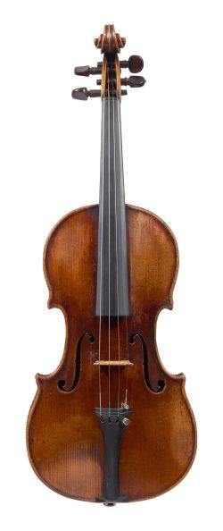 Front of a violin by Auguste Sébastien Philippe Bernardel, Mirecourt, 1837