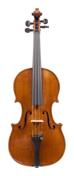 Front of a violin by Joseph Anthony Chanot, London, 1897