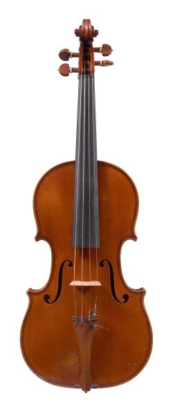 Front of a violin by Sébastien Vuillaume, Paris, c1865