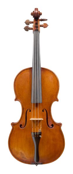 Front of a viola by Carlo Carletti, Pieve di Cento, 1915