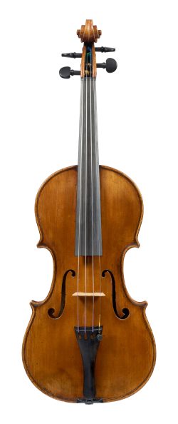 Front of a violin by Enrico Ceruti, Cremona, c1875