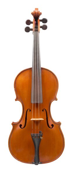 Front of a violin by Giuseppe Saretta, Montebelluna, 1955