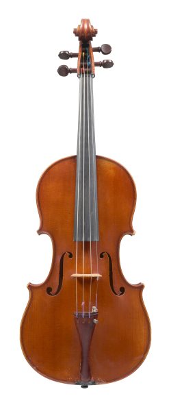 Front of a viola by Gustave Adolphe Bernardel, Paris, 1894