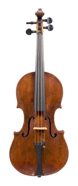 Front of a violin by Jacobo Brandini, Pisa, 1786
