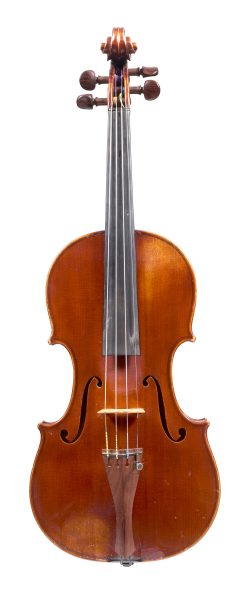 Front of a violin by Pierre Jean Henri Hel, Lille, 1904