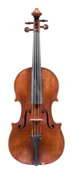 Front of a violin by Sebastien Vuillaume, Paris, c1850