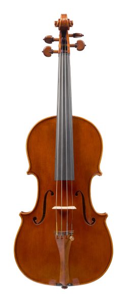 Front of a violin by Stefano Conia, Cremona, 2021