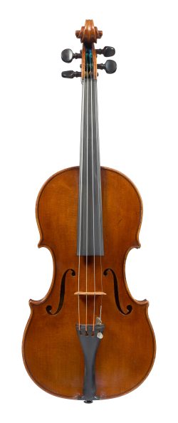 Front of a violin by Alfred Vincent, London, 1926