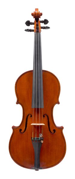 Front of a violin by Camillo Mandelli, Milan, 1944