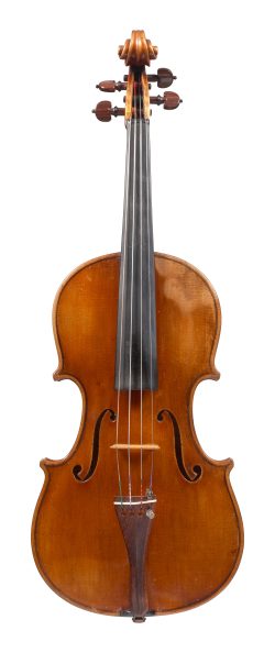 Front of a violin by Enrico Politi, Rome, c1920
