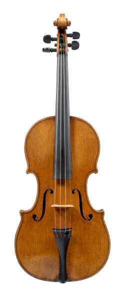 Front of a violin by Giuseppe Rocca, Genoa, 1846