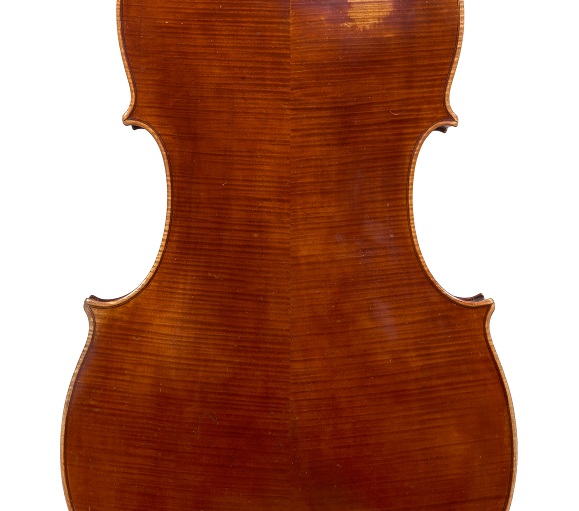 Back of a Forster cello, circa 1790 included in Ingles & Hayday sale