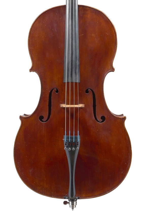 Front of a Forster cello, circa 1790 included in Ingles & Hayday sale