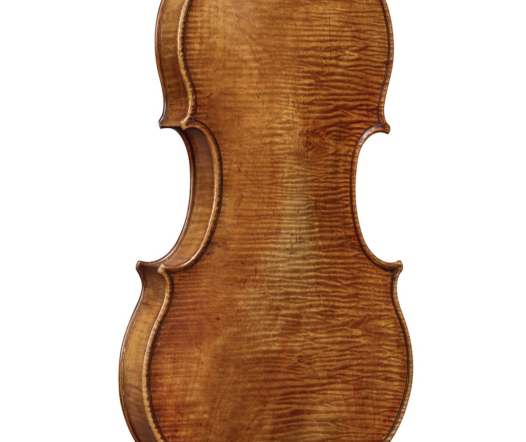 Back of the Andrea Guarneri violin from the Norman Rosenberg collection to be sold at Ingles & Hayday