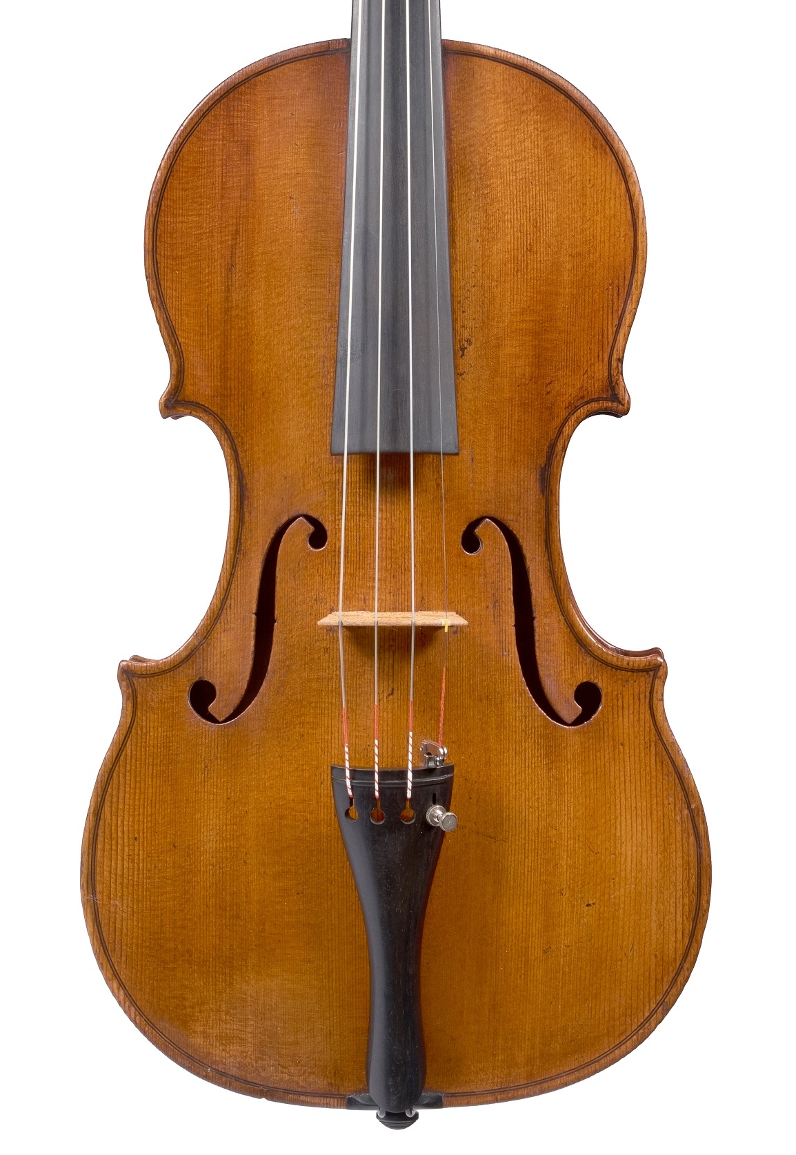 Front of the Gaetano Sgarabotto violin from the Norman Rosenberg collection to be sold at Ingles & Hayday