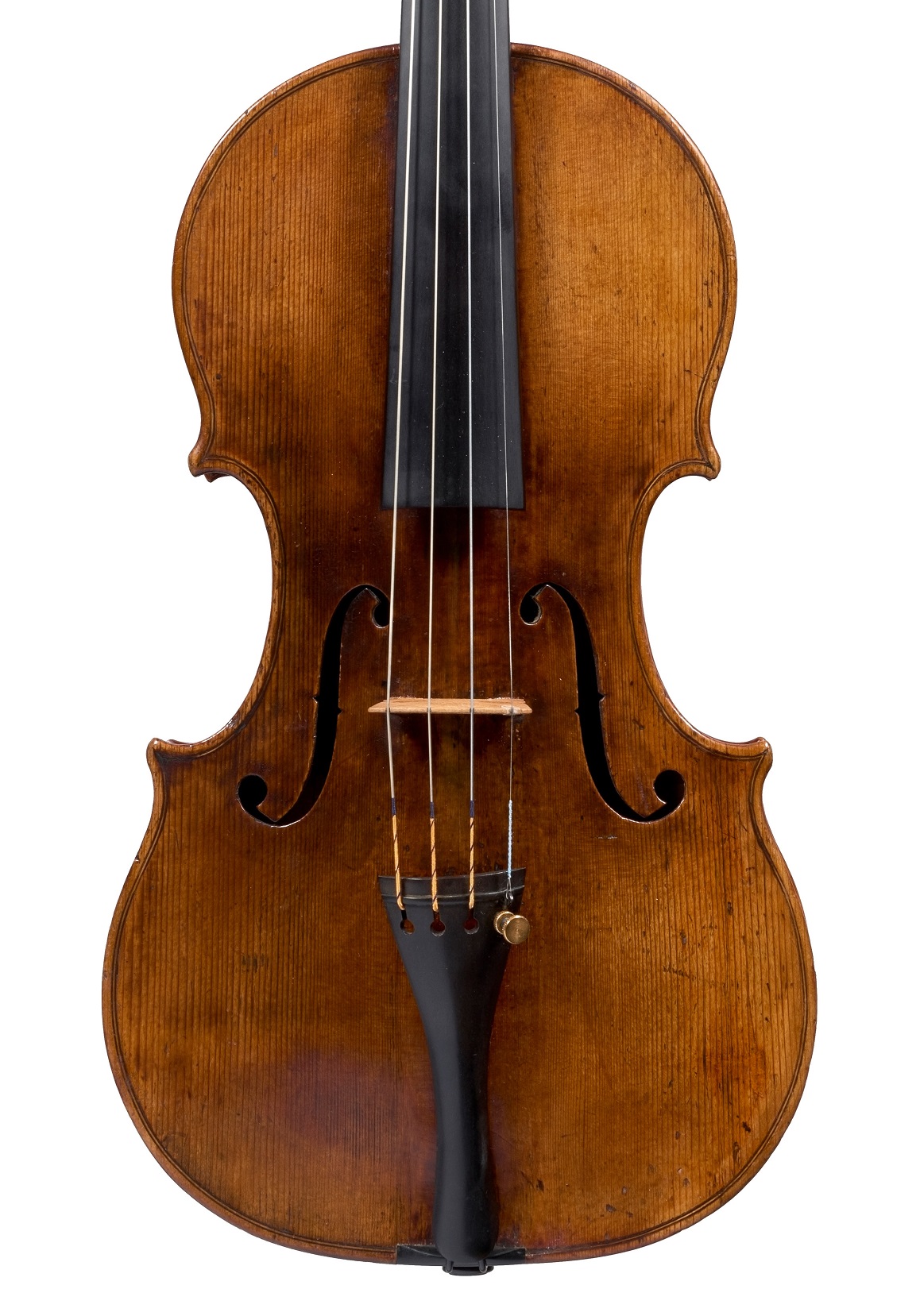 Front of the Grancino violin, 1698 from the Norman Rosenberg collection to be sold at Ingles & Hayday