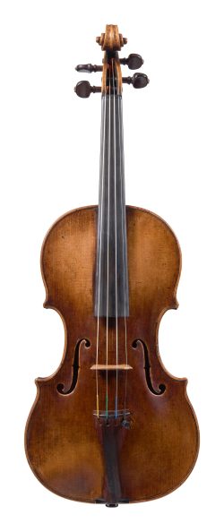 Front of a violin by Georg Kloz II, 1777