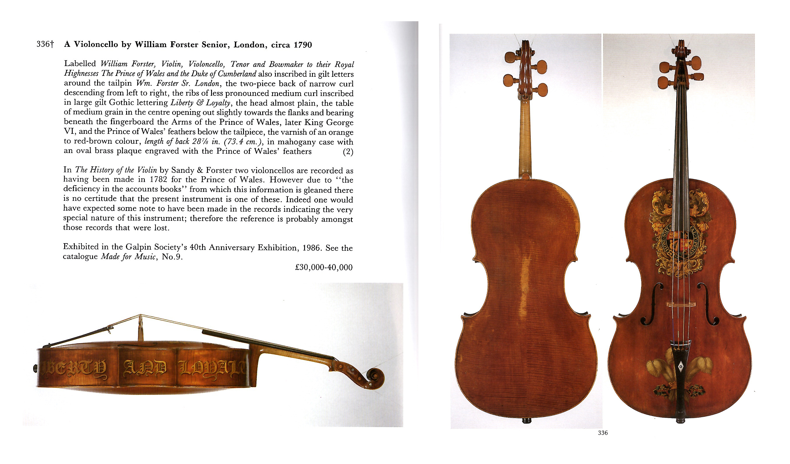 1. Royal Forster cello