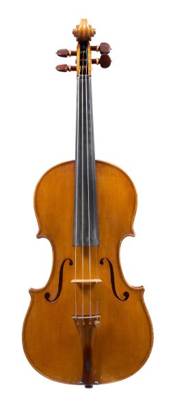 Front of a violin by Enrico Rocca, Genoa, 1914