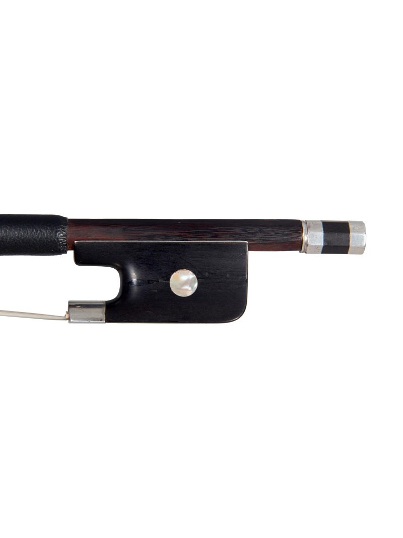 A silver-mounted cello bow by Charles Nicolas Bazin, Paris, c1890