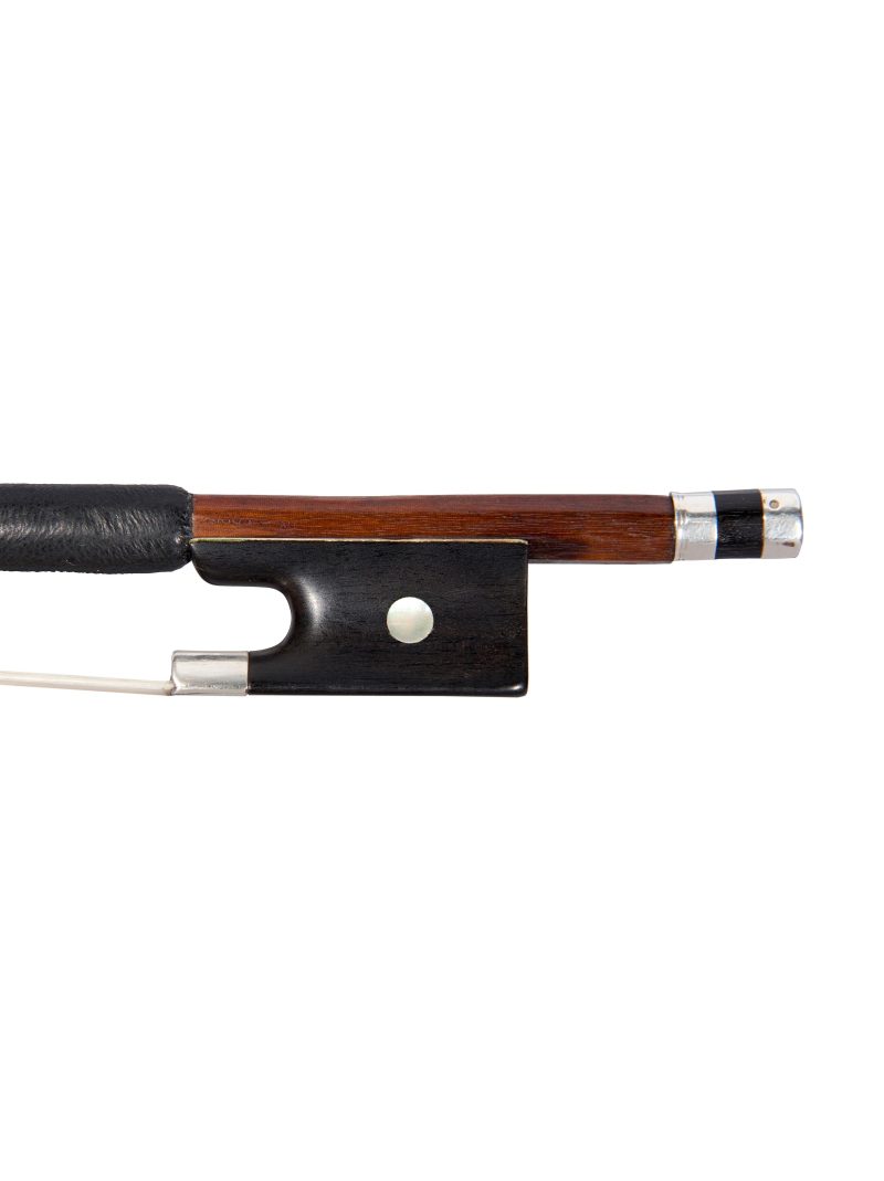 A silver-mounted violin bow by François Xavier Bazin, Mirecourt, c1865