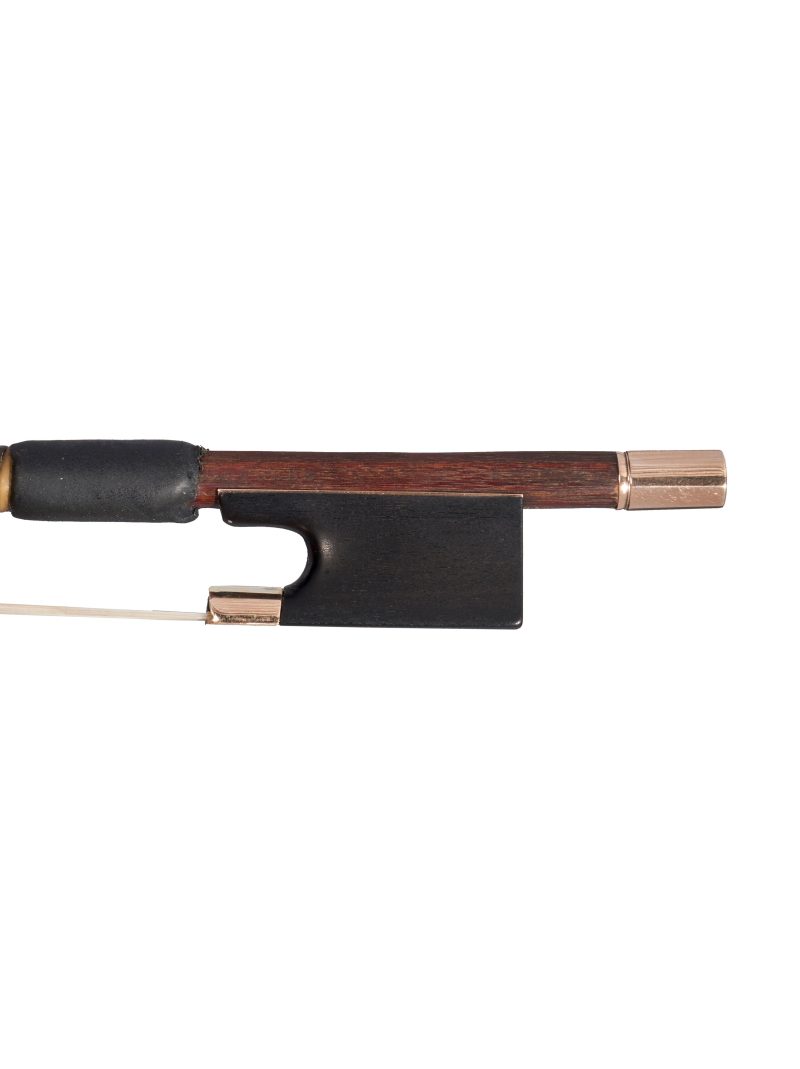 A gold-mounted violin bow by James Tubbs, London, c1900