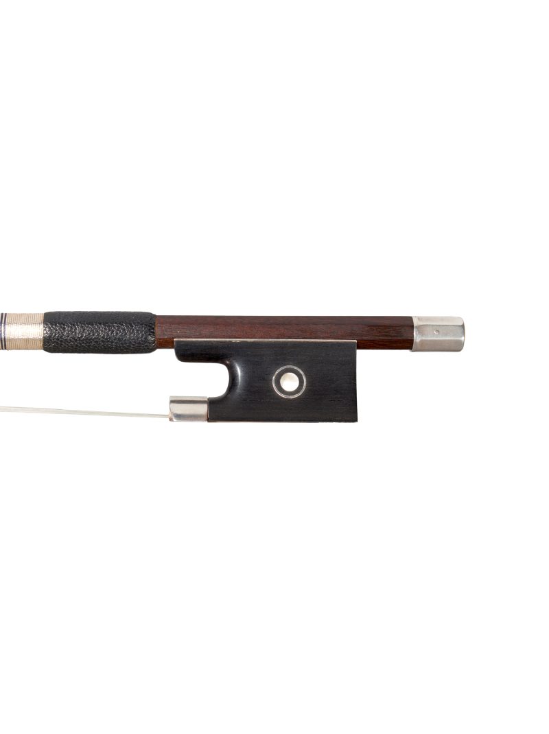 A silver-mounted violin bow by Émile Auguste Ouchard, Mirecourt, circa 1930