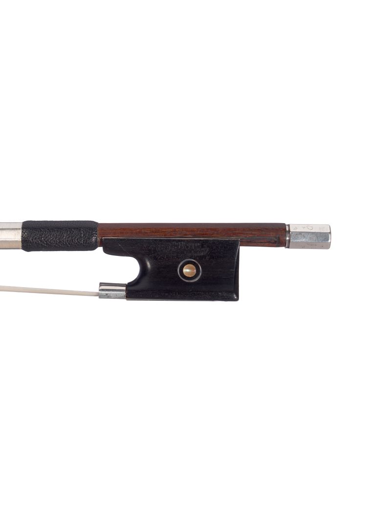 A silver-mounted violin bow by Émile François Ouchard, Mirecourt, circa 1925