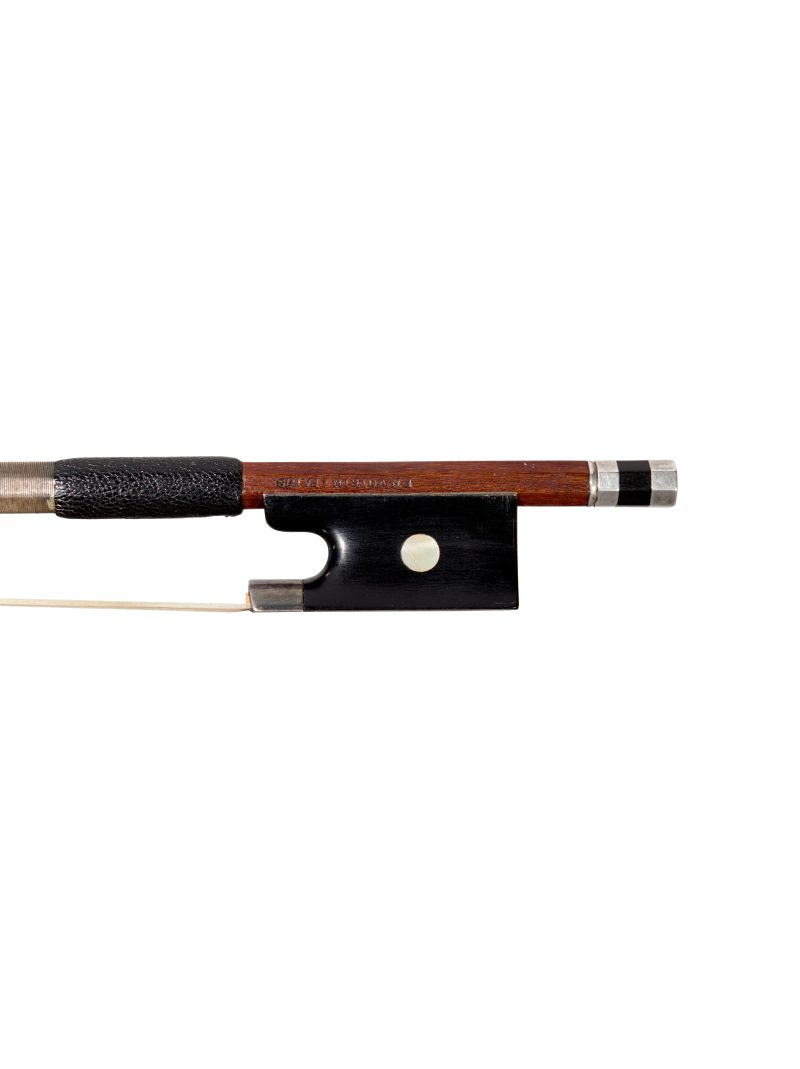 A silver-mounted violin bow by François Nicolas Voirin, Paris, circa 1870