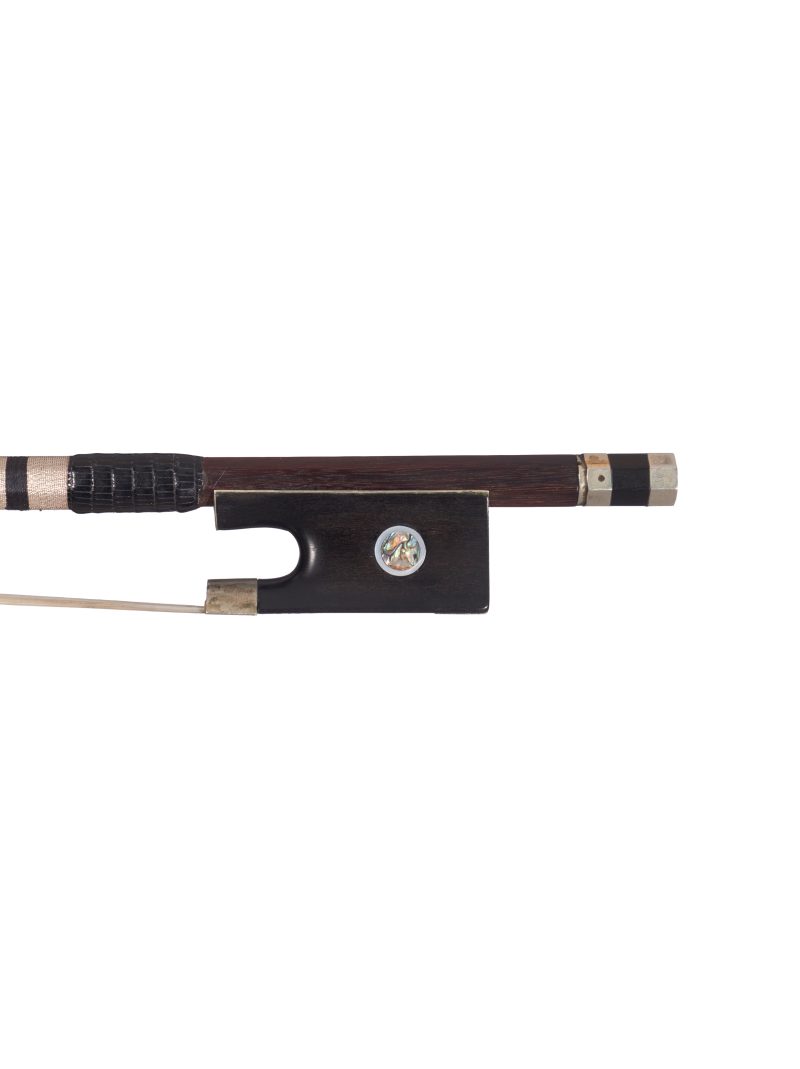 A nickel-mounted violin bow by Joseph Gaudé, Mirecourt, circa 1840