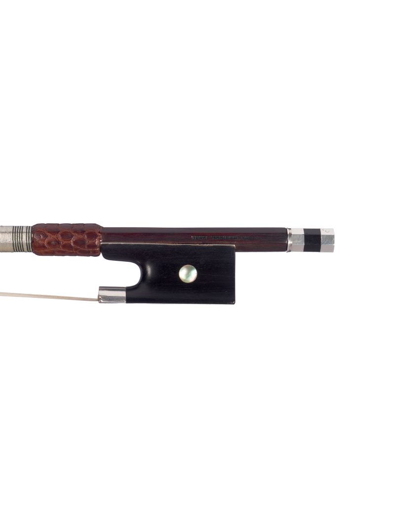 A silver-mounted violin bow by Jules Fétique, Paris, circa 1920