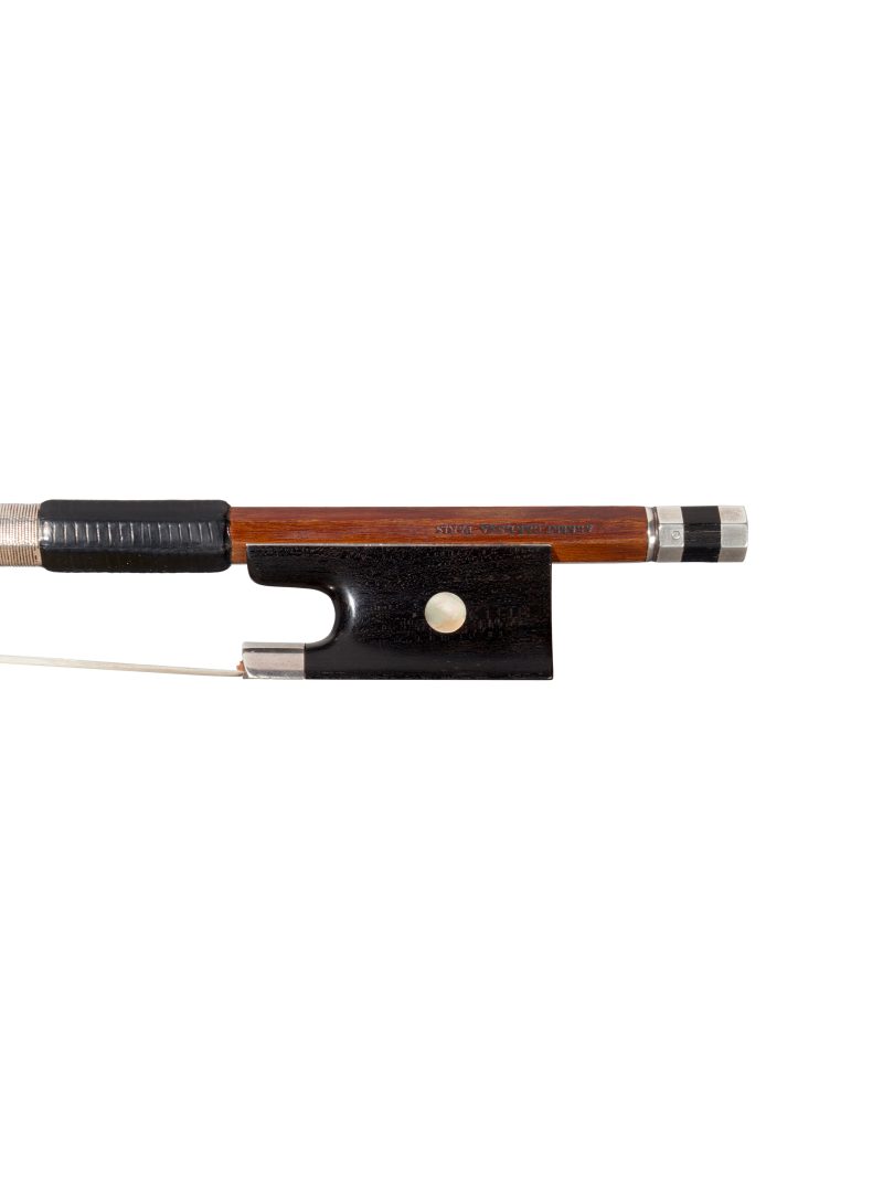 A silver-mounted violin bow by Jules Fétique, Mirecourt, circa 1910