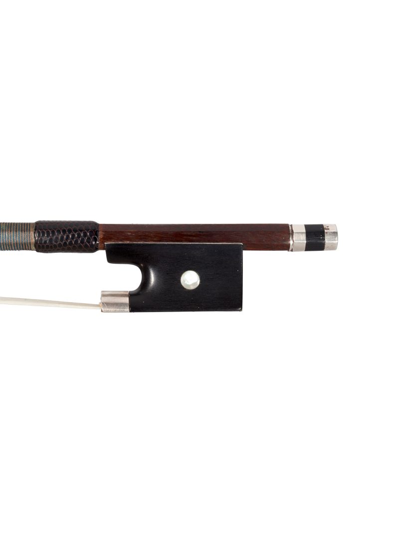 A silver-mounted violin bow by Pierre Simon, Paris, circa 1870