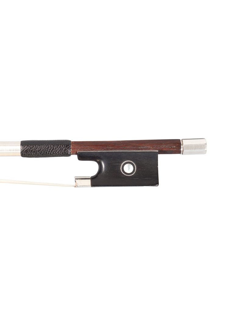 A silver-mounted violin bow by Victor Fétique, Paris, c1915